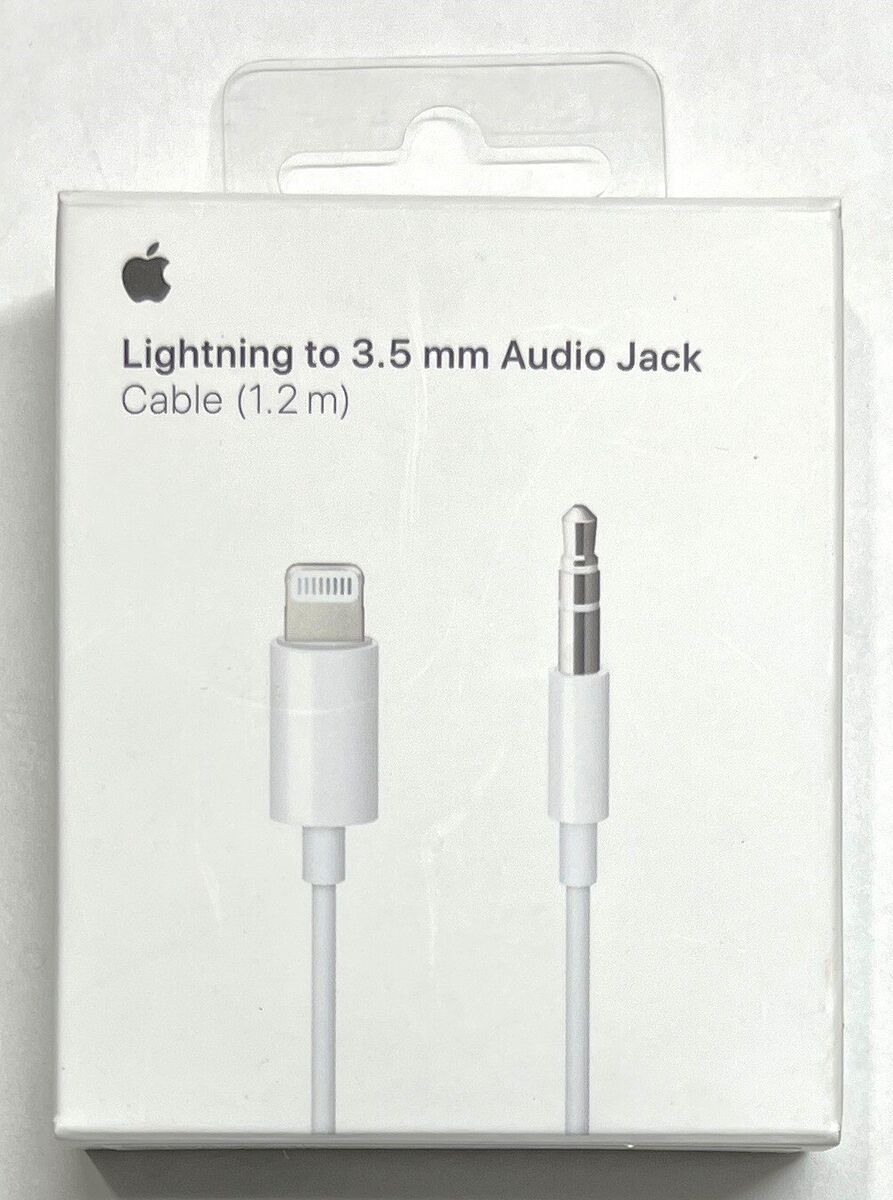 Apple - 3.94' Lightning to 3.5mm Audio Cable - White for Apple - 3.94' Lightning to 3.5mm Audio Cable - White for