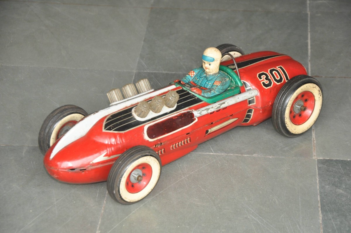 Vintage Big Battery MT Trademark Champion Racer No.301 Car Vintage Big Battery MT Trademark Champion Racer No.301 Car