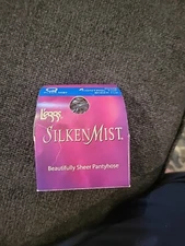L'eggs Silken Mist Control Top Size Q Black Mist Pantyhose #20309 Pack NEW