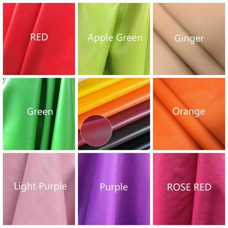 Faux Leather Fabric Clothing Sheet DIY Wallet Bag Craft Material Interior Multi - Image 2 of 4