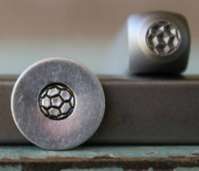 SUPPLY GUY 5mm Soccer Ball Metal Punch Design Stamp SGCH-311