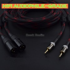 HiFi 2  3.5mm 1/8" TRS to 3-pin XLR Male Audio Cable Microphone MIC Balance Wire