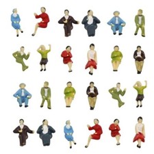 Figuren sitzend Sitzende 1:87 für H0 Set 24 Stück F10a