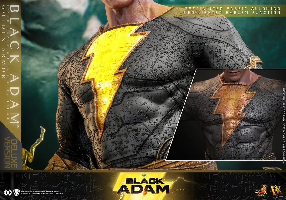 ホットトイズ　ブラックアダム(ゴールデンアーマー)DX31 中古美品 1/6 HOT TOYS HT DX31 Black Adam Golden Battle Armor Edition