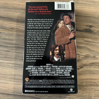 Assassins (VHS, 1996) Antonio Banderas, Sylvester Stallone, 1990 