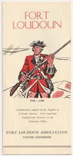 Vintage Fort Loudoun Brochure Vonore Tennessee USA Travel Tourist