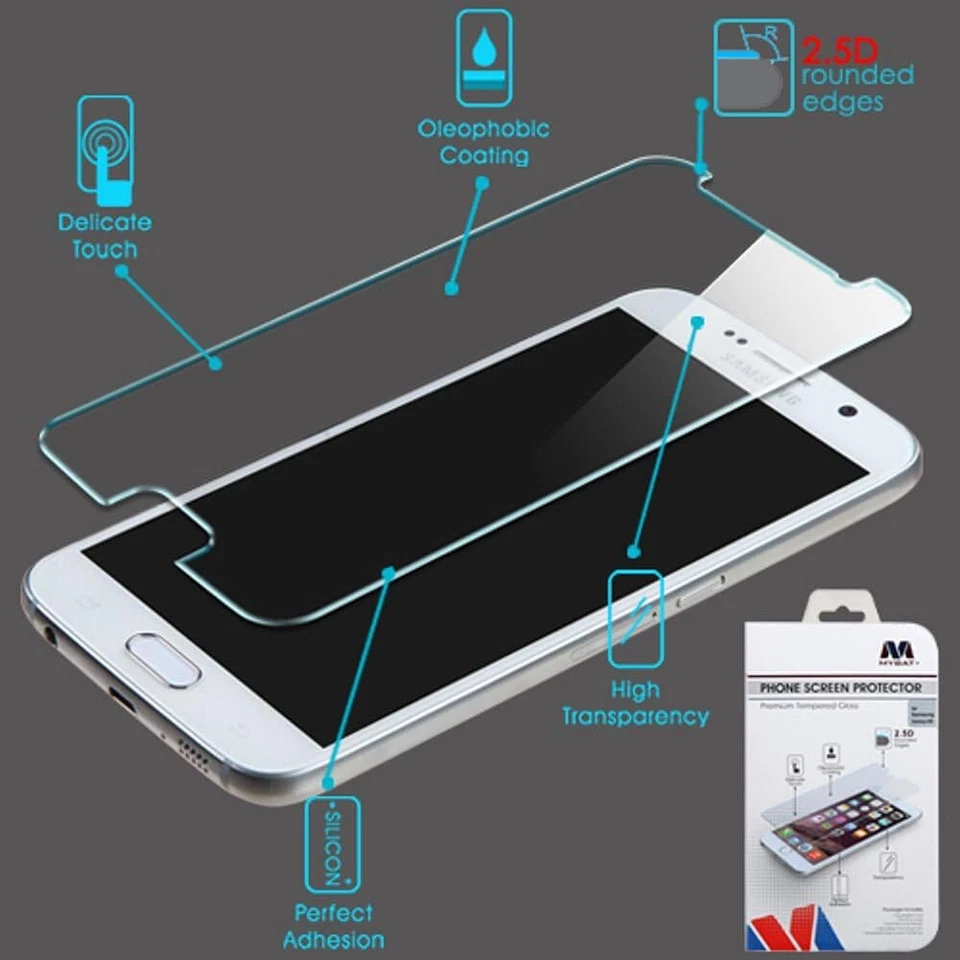 MyBat empered Glass Screen Protector for Samsung Galaxy S6 - Clear - Image 3 of 4
