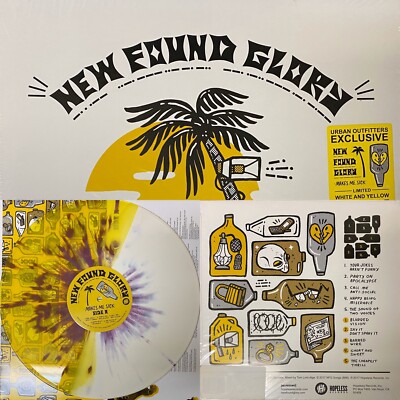 NEW FOUND GLORY Makes Me Sick  white/yellow Colored vinyl w/purple splatter