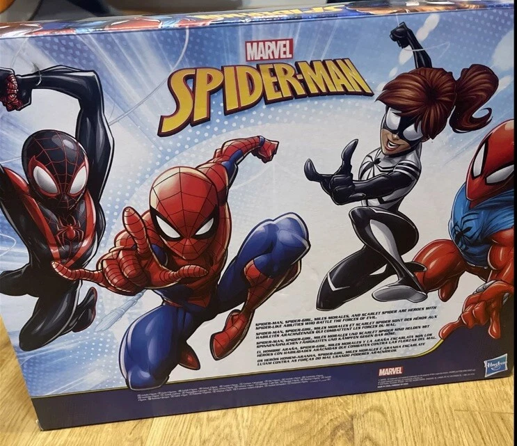 Marvel Titan Hero Series Spider-Man Spider-Girl Scarlet Miles Morales Paquete de 4 Set Foto 2 de 2