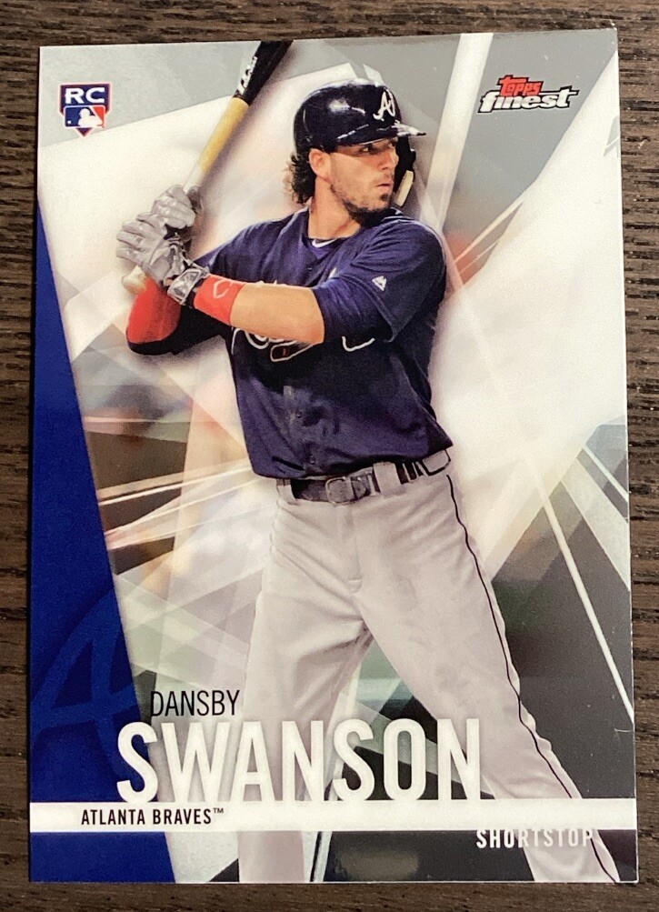 2017 Topps Finest Dansby Swanson #32 Rookie Card! Atlanta Braves!