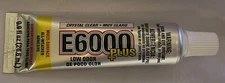 Eclectic Products Inc. E6000 Plus Multi-Purpose Clear Glue, Waterproof 6 Tubes