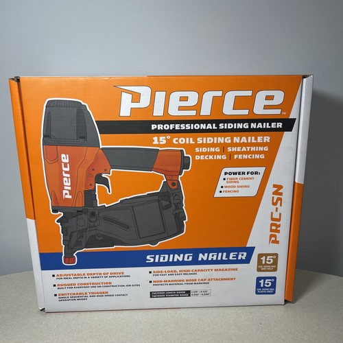 Pierce PRCSN Professional Air Coil Siding Nailer Nail Gun ToolNew (3888) 15GA 792363563888 eBay