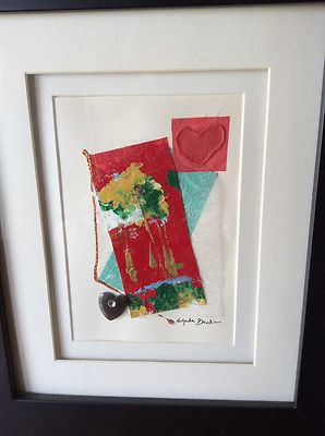 Original Mixed Media Collage  10x12