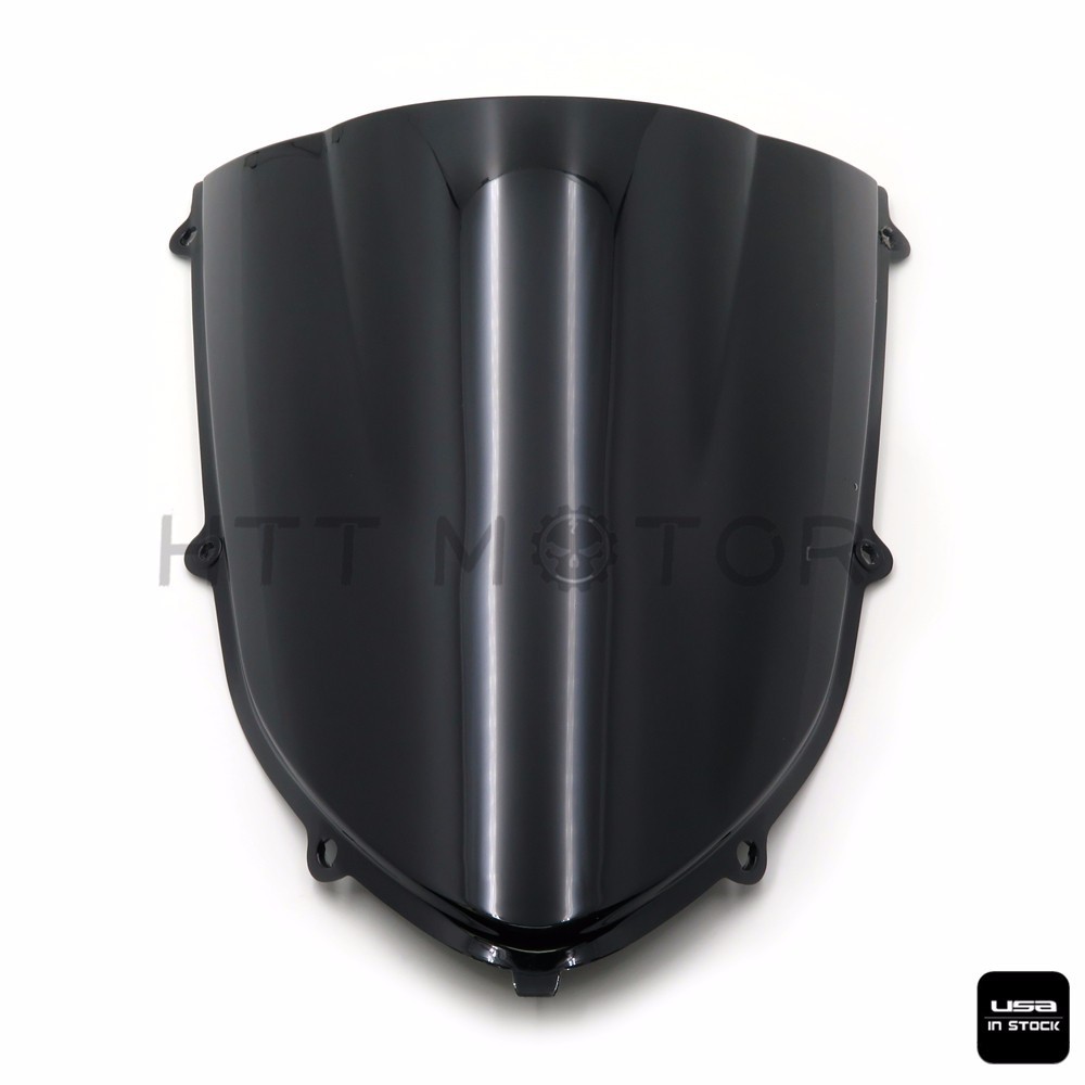 SMOKE BLACK DOUBLE BUBBLE WINDSCREEN WINDSHIELD FOR 2004-2005