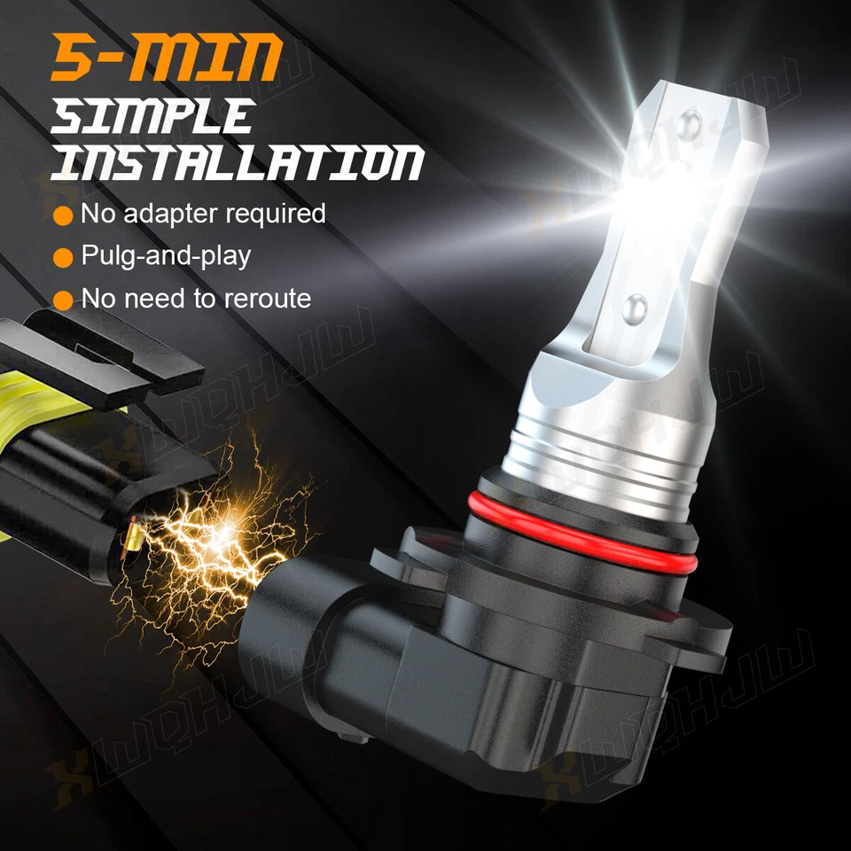 SET For Honda BR-V 2018 2019 6pcs LED Headlights + Fog Lights Bulbs Combo Kit - Image 3 of 4