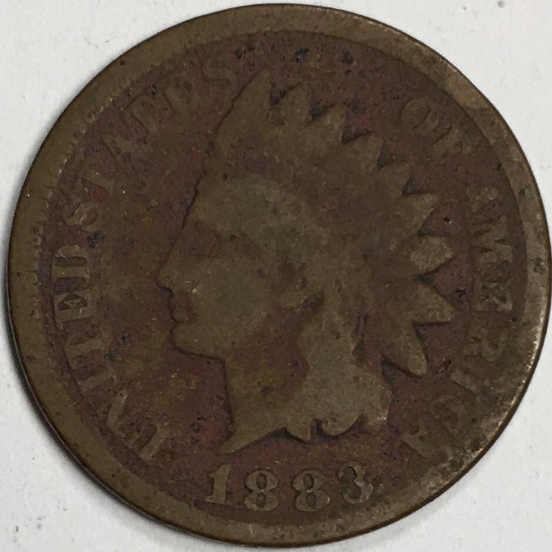 1883 United States Indian Head Cent Penny - Good (G) KM#90a -4226-AH
