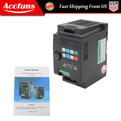 2.2KW Variable Frequency Drive Inverter VFD 220V 3HP 1 to 3 Phase New