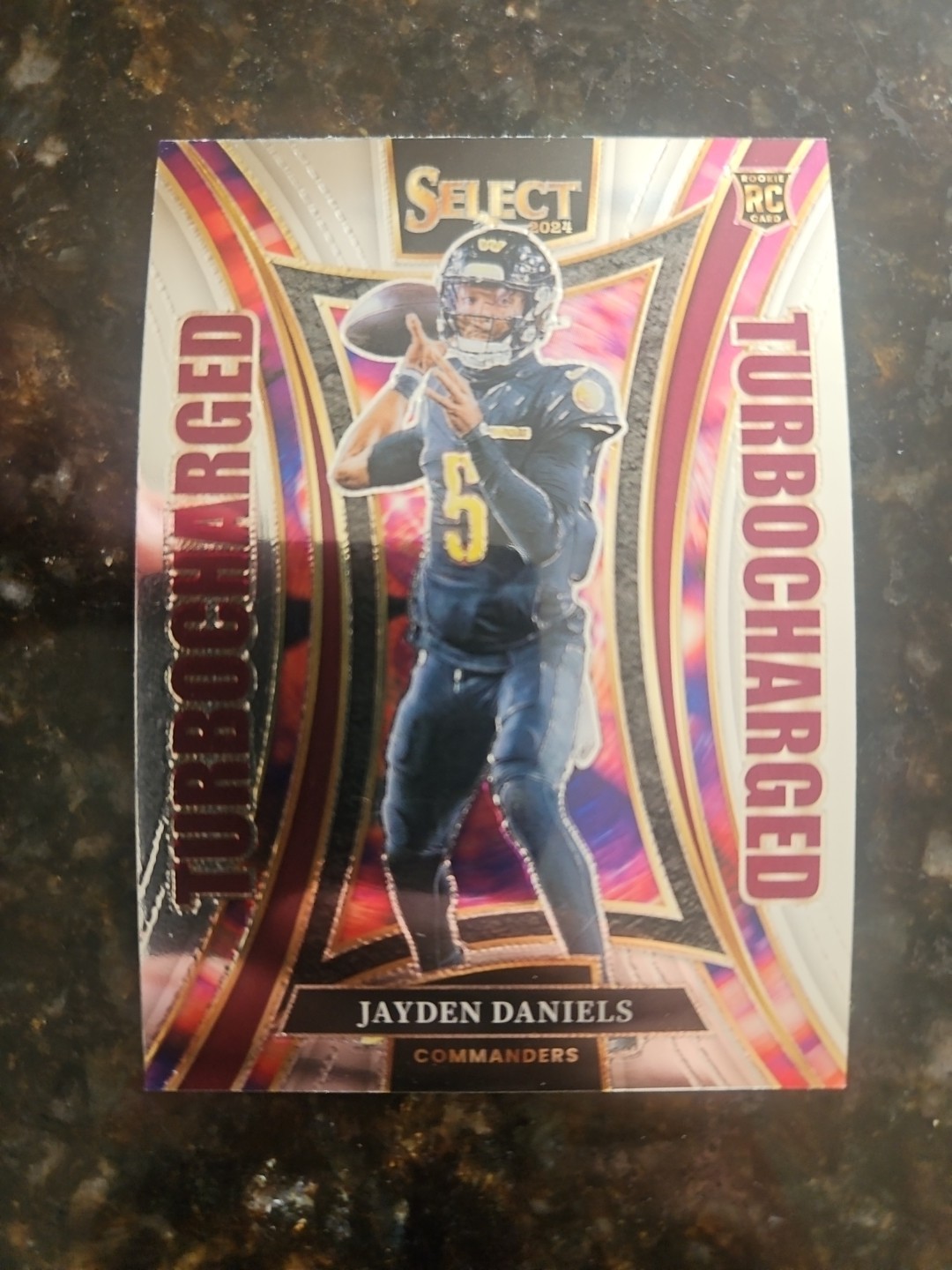 JAYDEN DANIELS ROOKIE - TURBOCHARGED 2024 Select JD5 RC Insert
