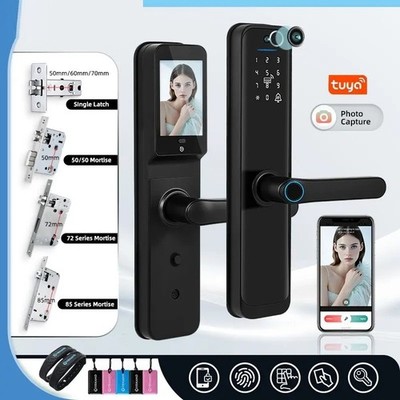 WiFi Smart Door Lock Digital Electronic Biometric Fingerprint Camera Access Unit