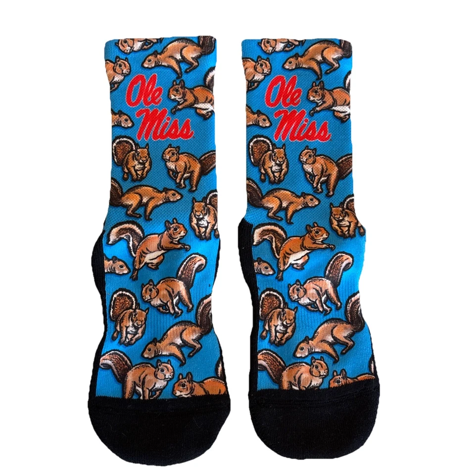 Очаровательный Ole Miss тачдаун белка носки женщины размер средний большой - Изображение 3 из 4