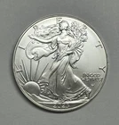 1oz .999 Fine Silver  American Silver Eagle 2023 Coin in capsule.