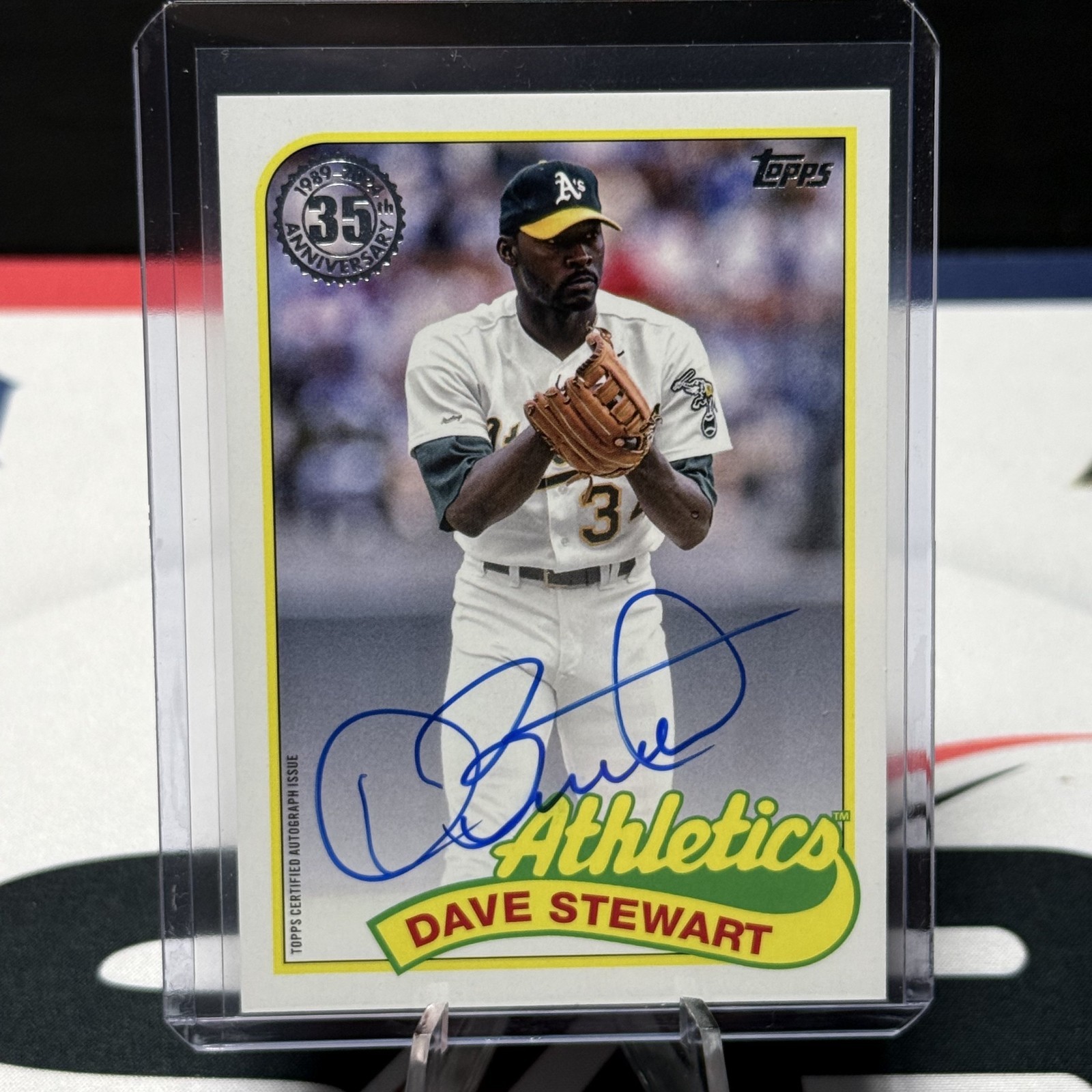Dave Stewart 2024 Topps Series 1 1989 35th Anniversary AUTO Athletics
