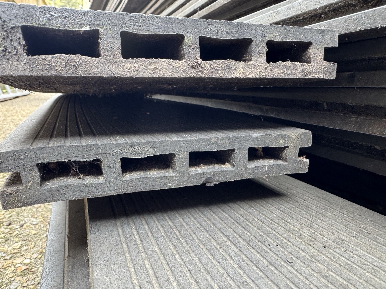 Charcoal Grey Composite Decking - Used