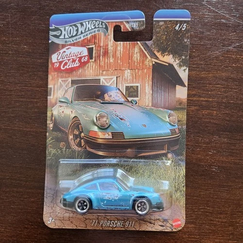 HOT WHEELS PORSCHE 1971 911   SILVER SERIES VINTAGE CLUB 1968