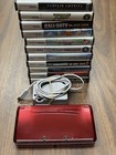 Nintendo 3DS Handheld System - Flame Red Along with 11 games. Tested! Bundle!