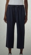 Splendid Women's Wide Leg, Pockets, Crop pull-on Pants, Navy sz Small 4-6 NWOT