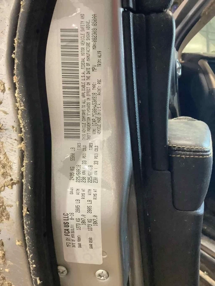 Used Fuel Injection Air Flow Meter fits: 2017 Jeep Cherokee 6.4 Grade A Foto 4 de 4