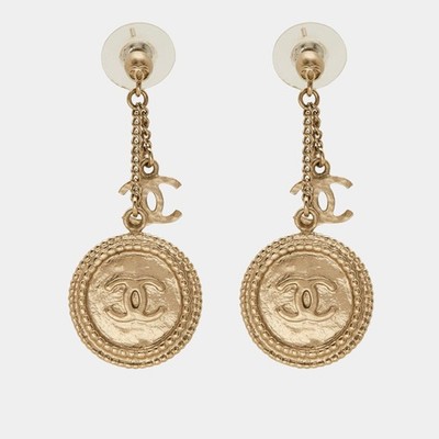 Chanel CC Ohrringe goldfarben