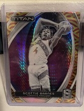 Scottie Barnes 2023-24 Panini Spectra Titan International Red/Yellow /49 Raptors