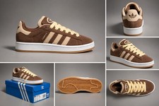 adidas Originals – Campus 00s Double – Sneaker in Braun und Cremeweiß