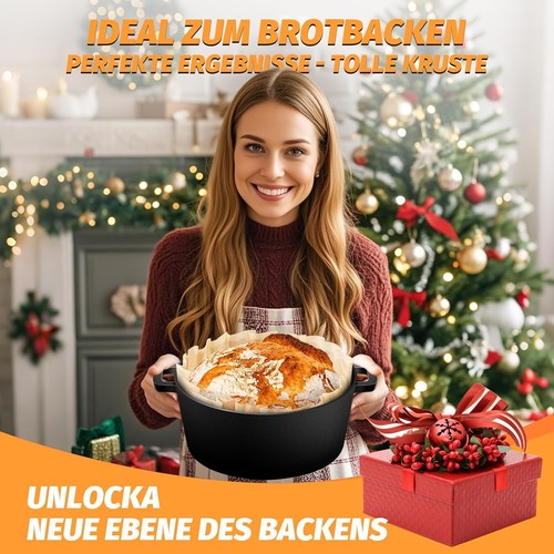 Gusseisen Brotbackofen 26cm: Traditionelles Backen mit modernem Zubehör - Bild 12 von 13