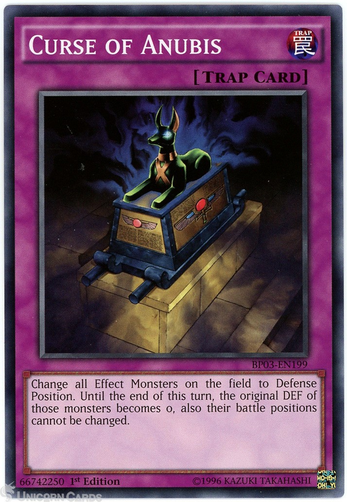 BP03-EN199 Curse of Anubis : Common 1st Edition Mint YuGiOh Card