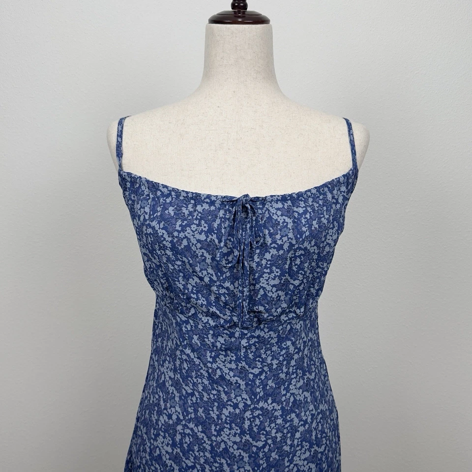Vestido Caramelo Ojo Años 90 Para Mujer L Azul Floral Hada Delicado Femenino Rachel Friends Foto 4 de 4