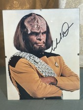 Michael Dorn podpisane 8x10 zdjęcie worf star trek autograf TNG