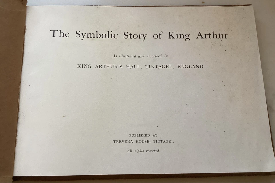 SYMBOLIC MEANING OF THE STORY OF KING ARTHUR KING ARTHUR’S HALL TINTAGEL 1930s - Image 2 of 4