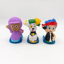LOT Of 3 Bubble Guppies Roll And Go Gill Molly Bubble Peppy Replacement Figures