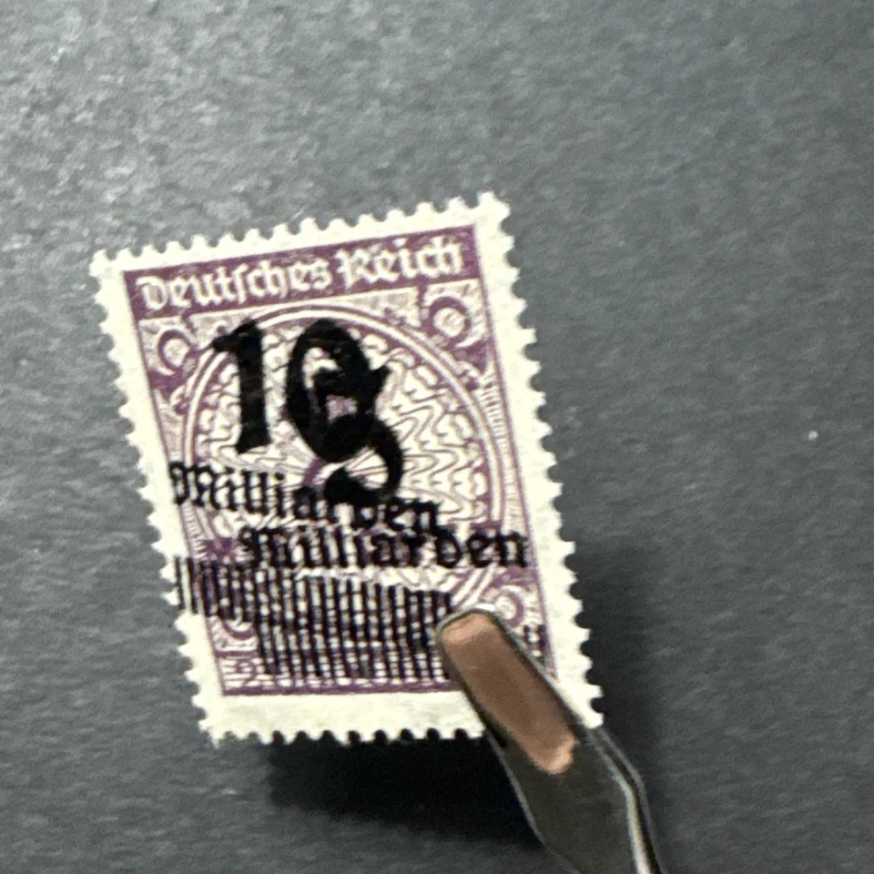 Sello coleccionable firmado MNH Reino alemán 1923 10Md en 5Md en 2M Foto 2 de 4