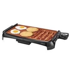 BELLA 10"x16" Ceramic Copper Titanium Non-stick Griddle, Healthy-Eco, Easy Clean