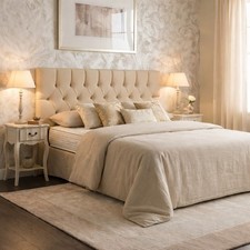 Testiera Letto Matrimoniale Imbottita  - Design Moderno Capitonné a Quadri