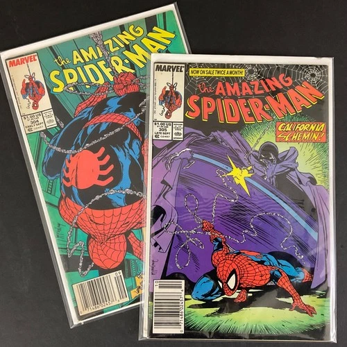 Amazing Spider-Man #304, 305 Todd McFarlane Era Comics VG/F NEWSSTAND