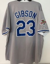  Majestic LA Dodgers KIRK GIBSON 1988 World Series Baseball Jersey SEWN XL NWT