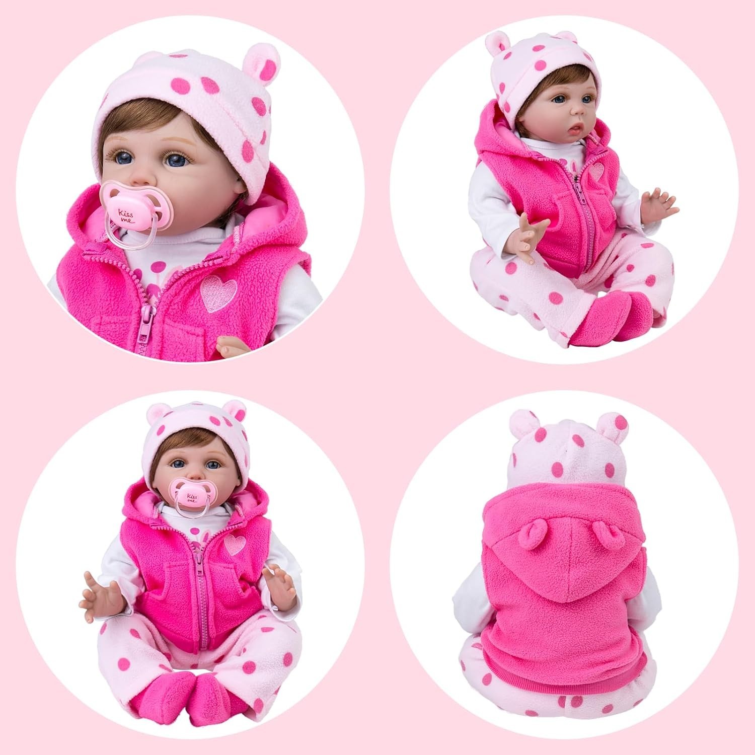 20-24 ''Reborn Doll Girl Clothes Jumpsuit Dress Reborn  Doll Accessory Xmas Gift