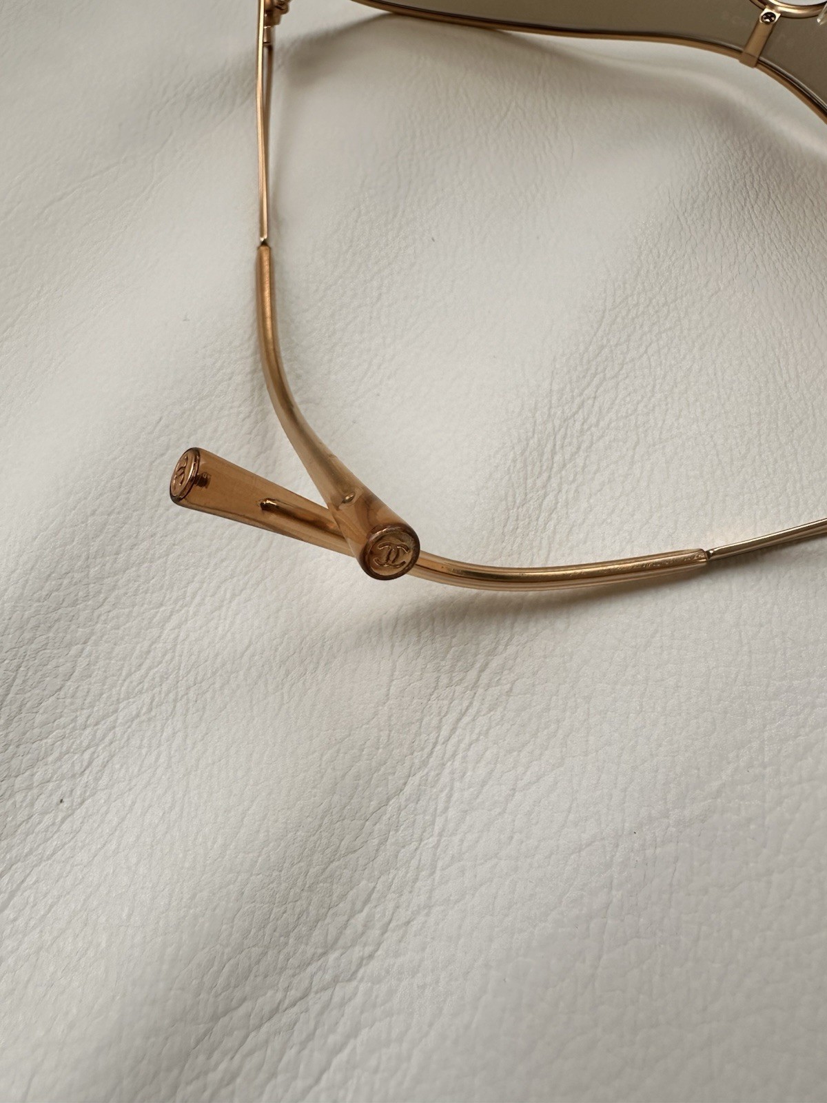 Authentic Chanel Shield Sunglasses with Swarovski… - image 7