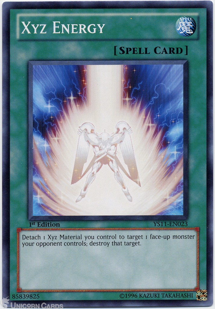 YS11-EN023 Xyz Energy 1st Edition Mint YuGiOh Card