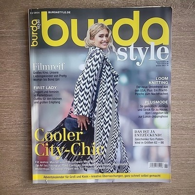 BURDA Style Magazine Nov 2014Fashion Sewing Patterns Magazine German & Romanian
