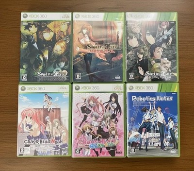 XBOX360 Steins;Gate Chaos;Head Noa Robotics 6Games set Japan import XBOX 360
